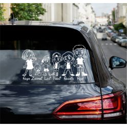   Anya, Babafiú, Kisfiú,Nagyfiú, Nagylány, Apa autósmatrica
