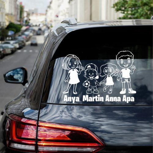 Anya, Fiú, Lány, Apa autósmatrica