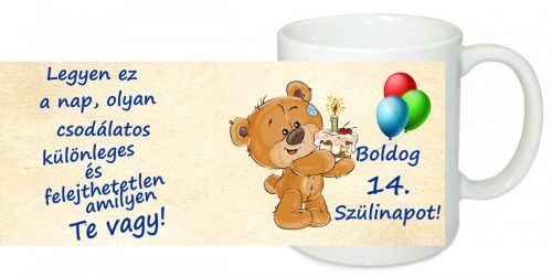 Boldog Születésnapot 4 Egyedi bögre