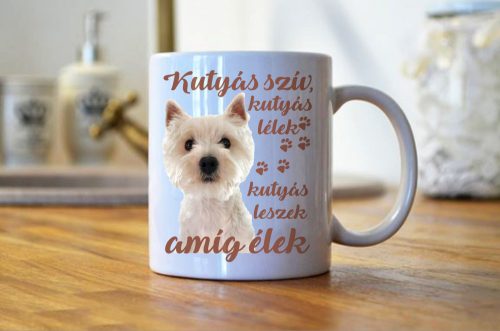 Kutyás szív, kutyás lélek Westi bögre