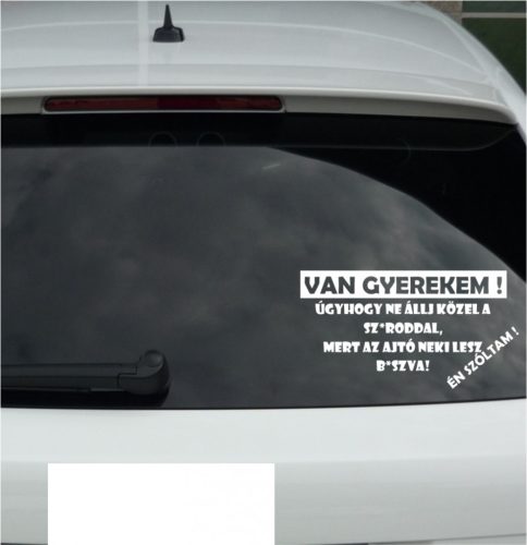 Van gyerekem (1. változata) autósmatrica
