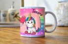 Unicornis egyedi bögre névvel 2