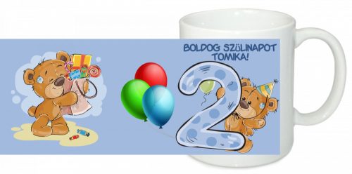 Boldog szülinapot 2 éves fiúnak Egyedi bögre