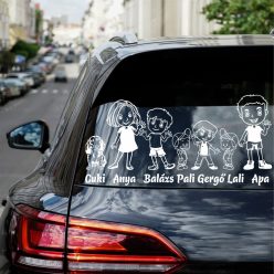   Anya, Nagyfiú, Ikerfiúk, Kisfiú, Apa, Tacskó autósmatrica