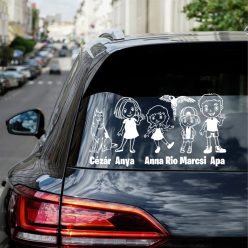   Anya, Nagylány, Nagylány, Apa, Német juhász, Papagáj autósmatrica