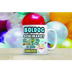 Boldog Születésnapot 2 Egyedi bögre
