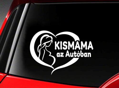Kismama az autóban 1 autósmatrica