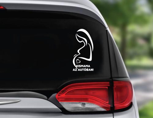 Kismama az autóban 2 autósmatrica