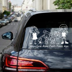   Anya kisfiú, lány, kislány, nagylány, apa autósmatrica 1