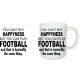 You can't buy happyness Football bögre