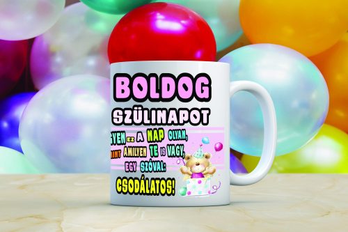 Boldog Születésnapot 3 Egyedi bögre