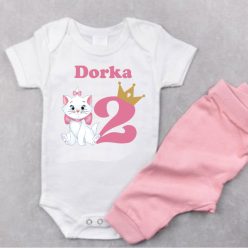   Cicás névre szóló baba body – 100 % pamut személyre szabott szülinapi body