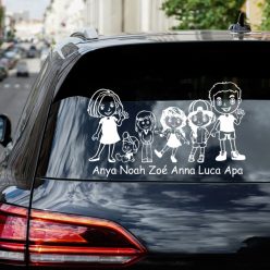 Anya Babafiú Kislány Lány Nagylány Apa Autósmatrica