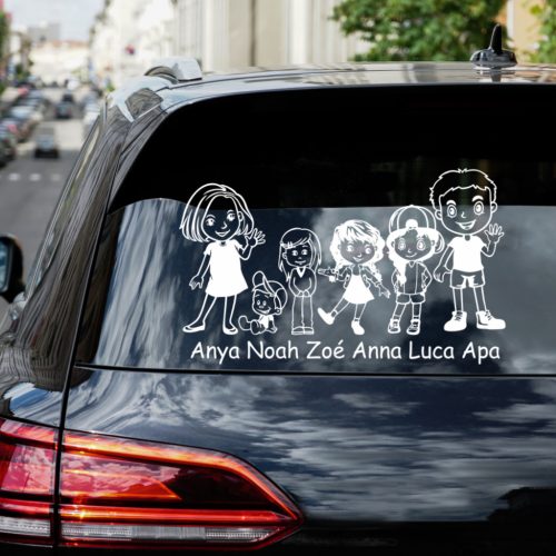 Anya Babafiú Kislány Lány Nagylány Apa Autósmatrica