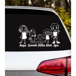 Anya Fiú Babalány Lány Apa autósmatrica