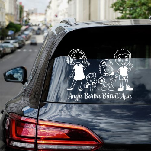 Anya Babalány Fiú Apa Autósmatrica
