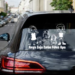 Anya Apa Fiú Babylány Tacskó autósmatrica