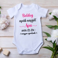 Boldog apák napját – Egyedi baba body